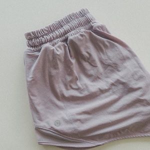 Lavender, lululemon hotty hot shorts. Size 6